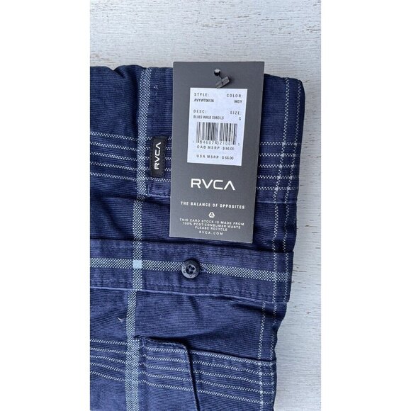 RVCA Blues Walk Corduroy Regular fit Long Sleeve Shirt Button Front Mens Size S - Picture 15 of 15